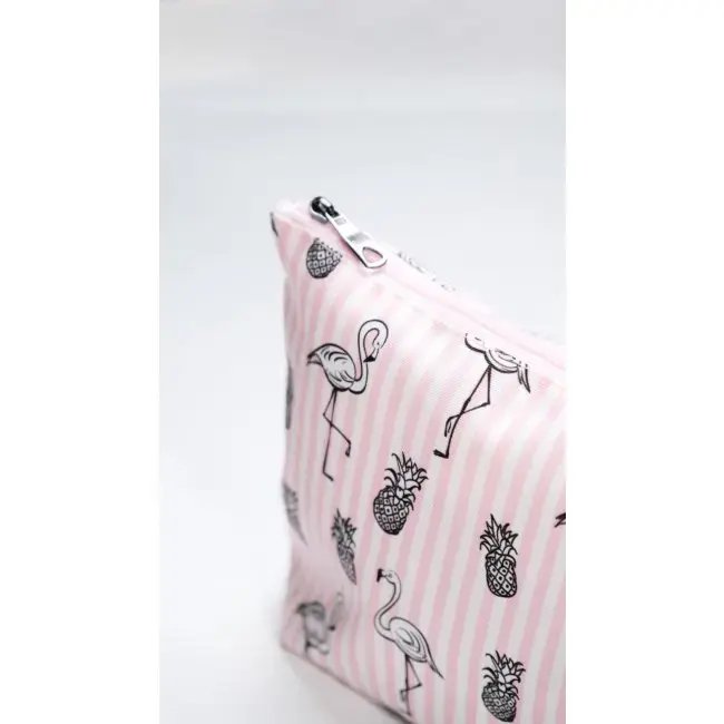 Makyaj Çantası Ve Çok Amaçlı El Çantası Flamingo Desenli
