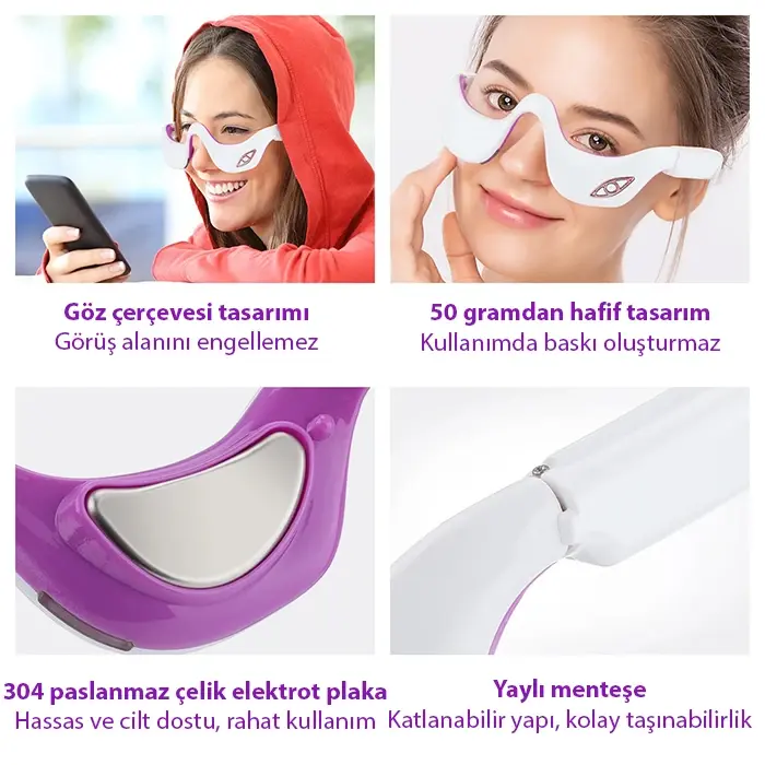 EZERE Eyeserın Göz Masaj Aleti – Terapi Etkili Göz Bakımı-(5775)